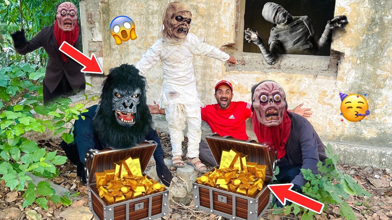 Mummy Ka Old Khazana Mil Gaya😱Gorilla Or Zombi Ne Party Mang Lee🥳