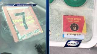 Police say woman used cheese wrapper as inspection sticker