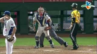 20130607 CPBL 象 V.S 犀牛 9上 柴克最後連2K守住勝利