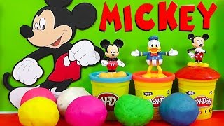 Play Doh Surprise Eggs Mickey Mouse Clubhouse Kinder Surprise Eggs Toys