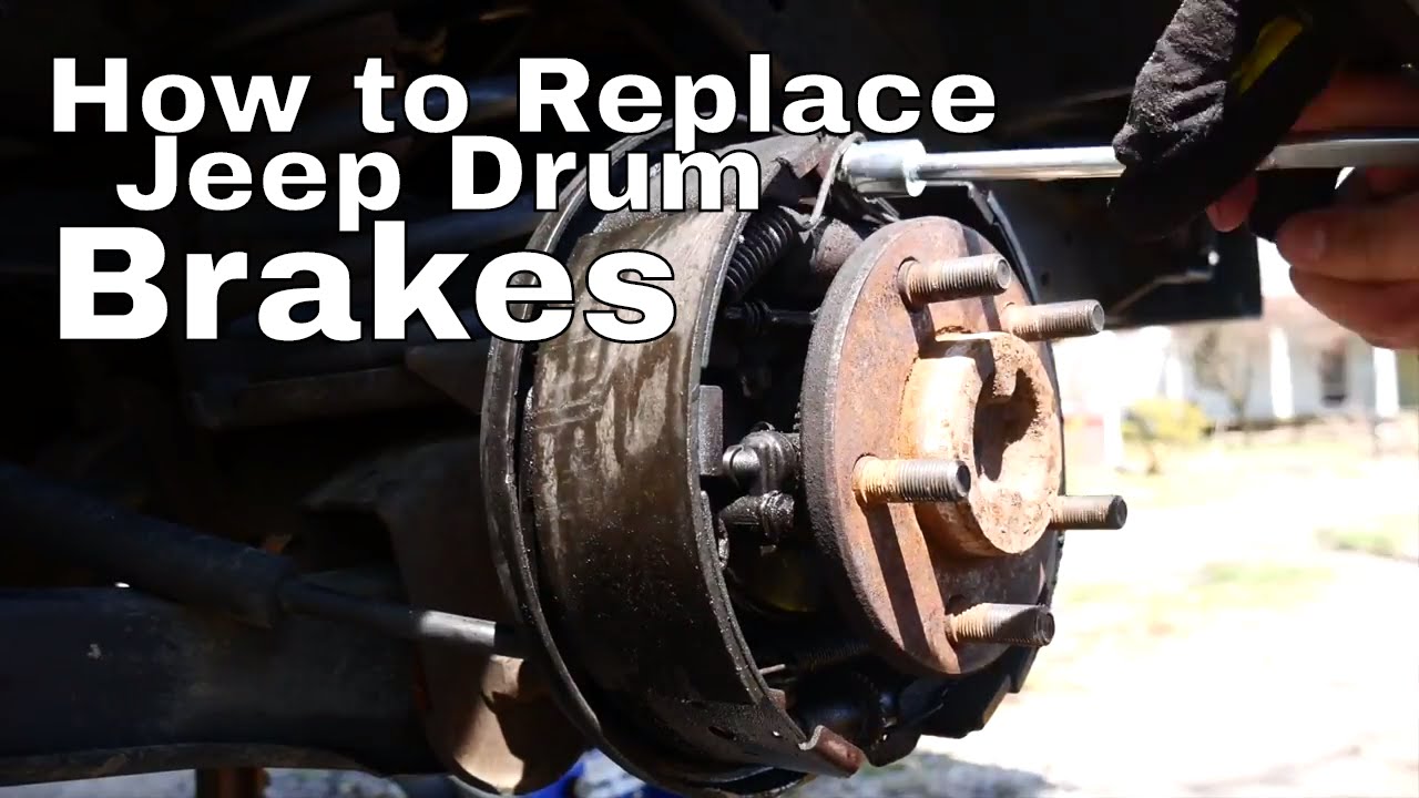 Jeep Wrangler Drum Brake Job - YouTube