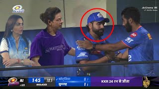 Shahrukh Khan & Bumrah heart warming gesture on crying Rohit Sharma after MI loss against KKR