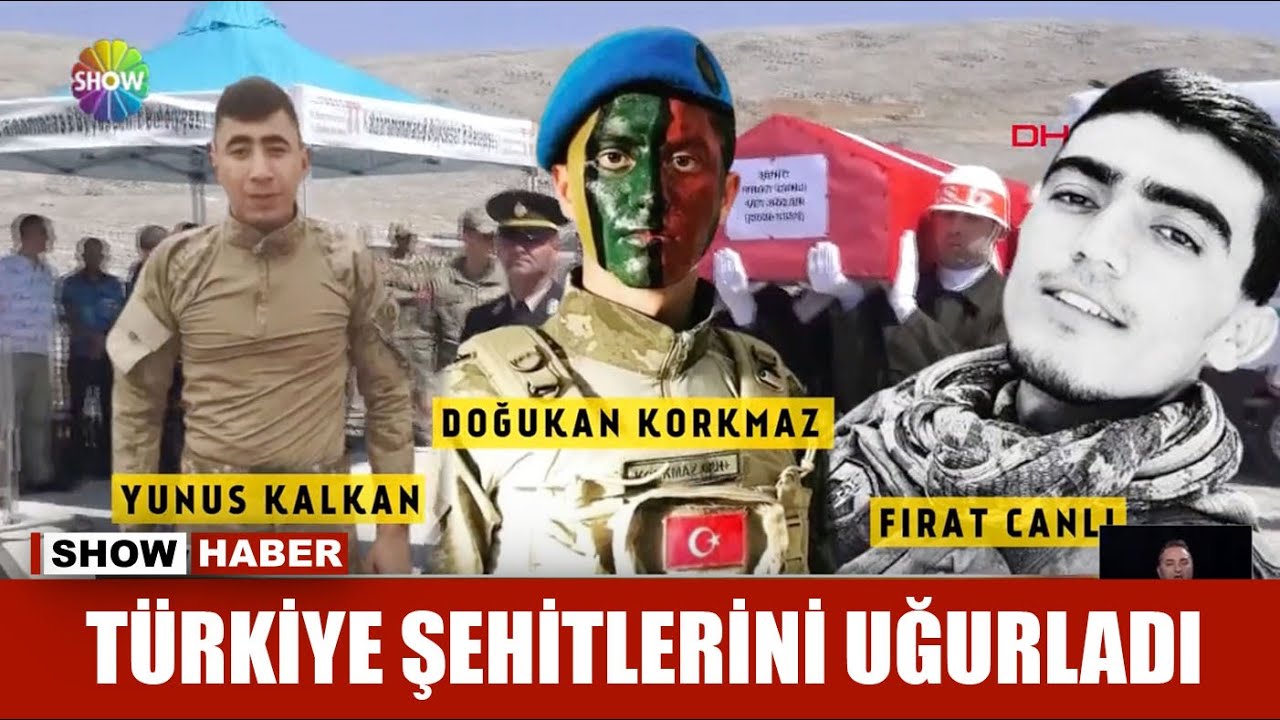 Türkiye şehitlerini uğurladı