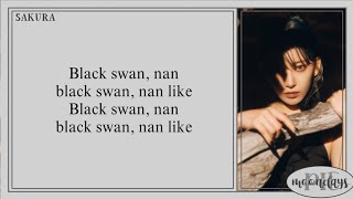 LE SSERAFIM (르세라핌) - Swan Song 'Easy Lyrics'