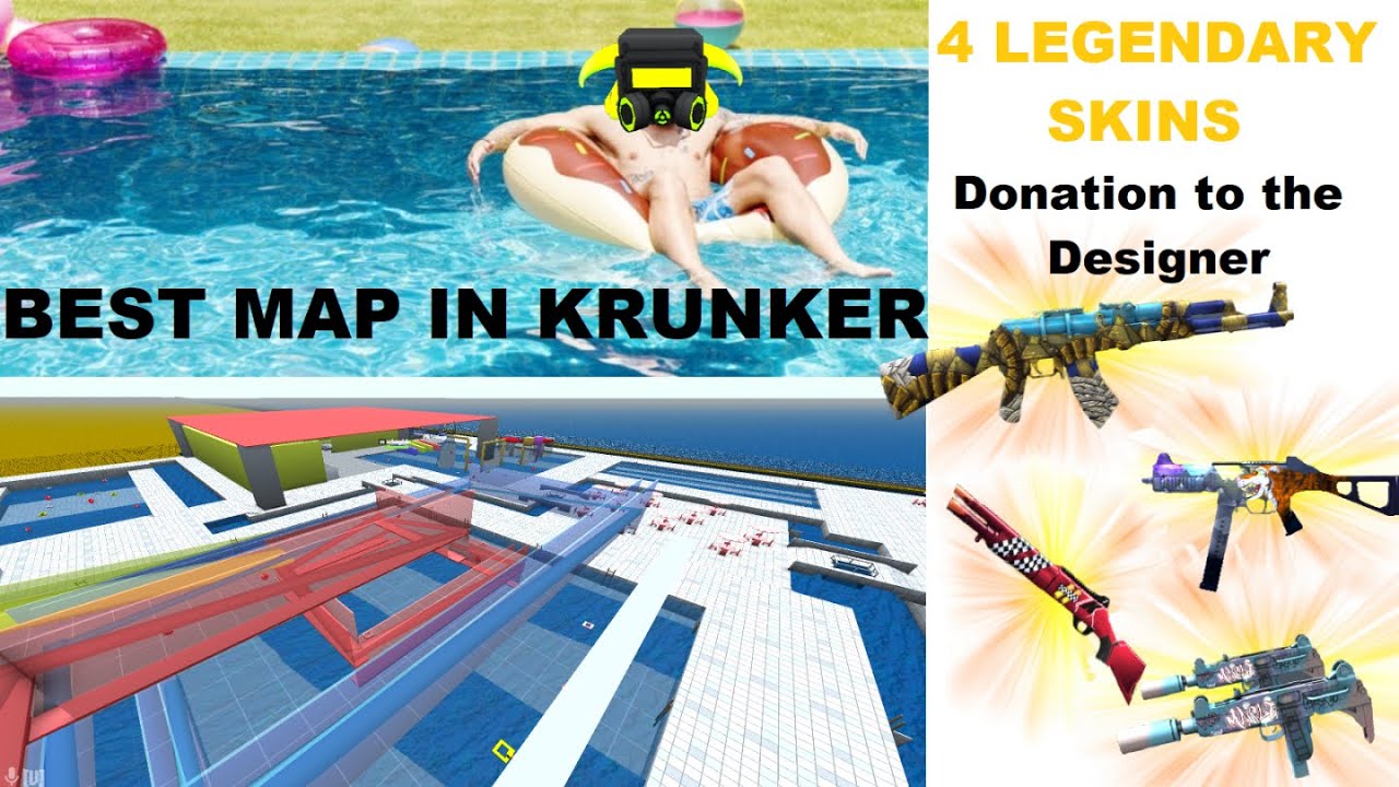 Donating LEGEND Skins to the Best Map in Krunker - BASICGAMER2000
