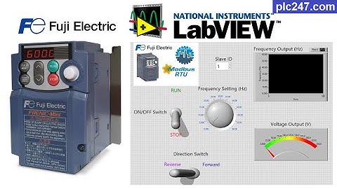LabView "Modbus RTU" FUJI Frenic Tutorial