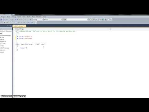 Getting started with Visual Studio and C++