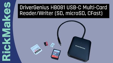 DriverGenius HB081 USB-C Multi-Card Reader/Writer (SD, microSD, CFast)