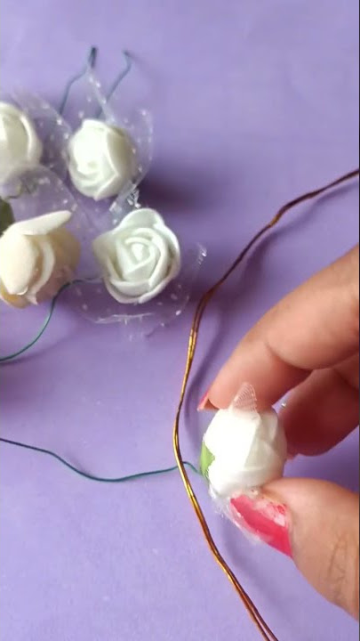 cute flower tiara making at home l how to make floral tiara at home l hair tiaras l floral tiaras