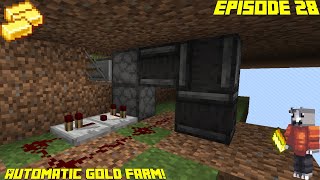 Chasecraft Skyblock S3EP28- Building An Automatic Gold Farm!