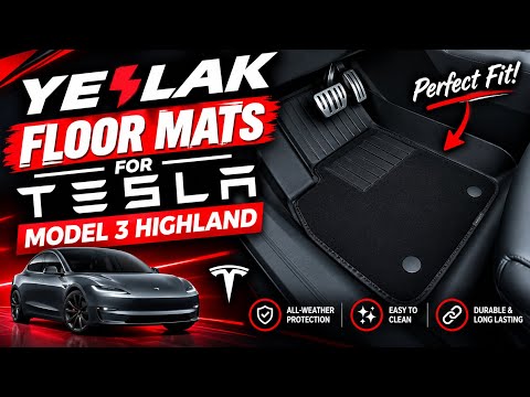 Yeslak Floor Mats for Tesla Model 3 Performace Highland