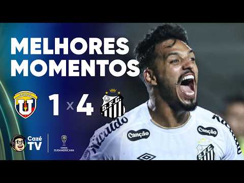 MELHORES MOMENTOS: UNIVERSIDAD CENTRAL 1 X 4 SANTOS | CONMEBOL SULAMERICANA 26 | FASE DE GRUPOS