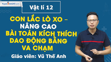 Con lắc lò xo – Nâng cao – Bài toán kích thích dao động bằng va chạm – Thầy Vũ Thế Anh