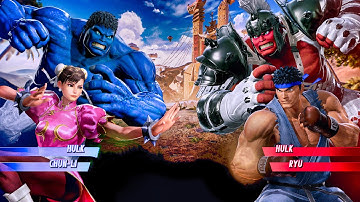 Marvel vs Capcom Infinite | Hulk & Chun Li vs Hulk Smash & Ryu | PC Gameplay