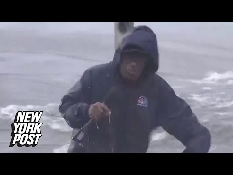 Al Roker slammed by waves while reporting on Hurricane Ida | New York Post