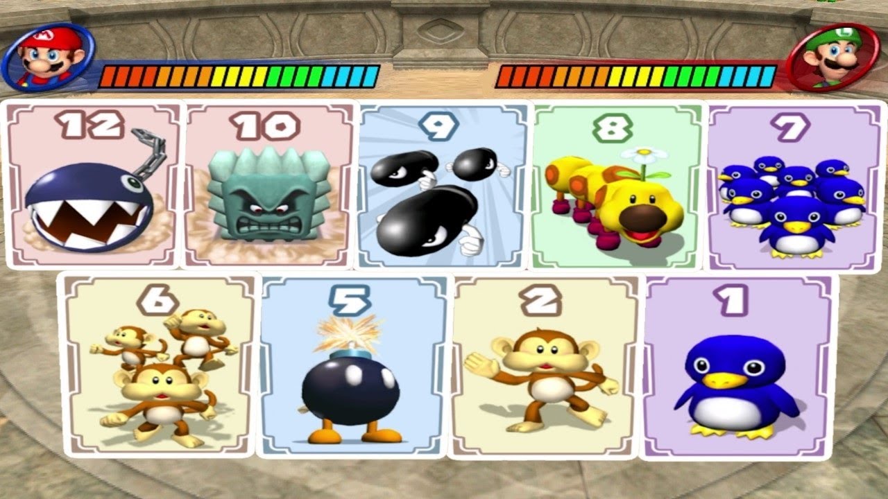 Mario Party 8 - Cardiators (All Characters)