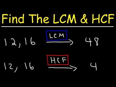 How To Find The LCM and HCF Quickly!