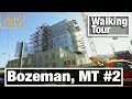 4K City Walks:  Bozeman Montana  2 - Virtual Treadmill Walking tour Winter North Side