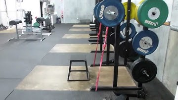 DE Banded Box Squats