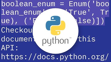 Python Enum for Boolean variable