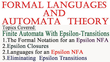 Finite Automata with Epsilon-Transitions || FLAT || TOC||GiriRaj Talks