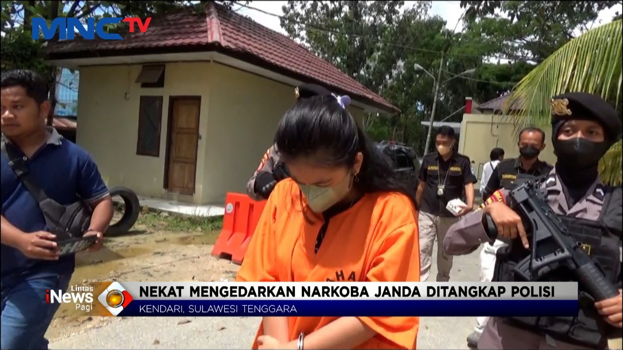 Nekat Mengedarkan Narkoba, Janda Ditangkap Polisi di Kendari #LintasiNewsPagi 02/10