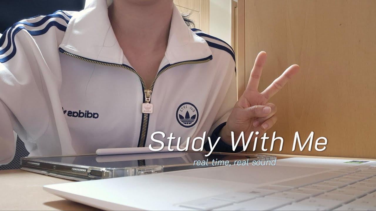 STUDY WITH ME | 카이스트 대학원생과 기숙사에서 1시간 스터디윗미🔥