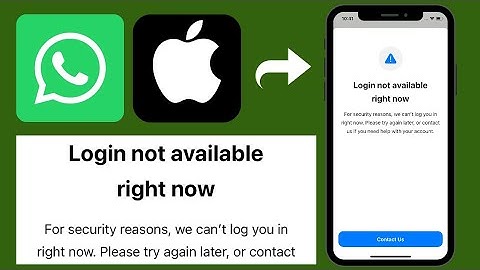 How to fix WhatsApp "Login not available right now" problem in iPhone