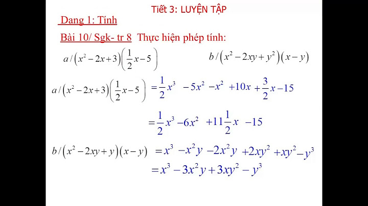 Bài tập hằng đẳng thức bậc 3 lớp 8 violet