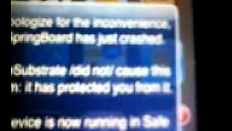 How to fix your springboard crash { Safe Mode }