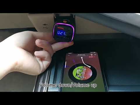 ФМ модулятор в машину Bluetooth FM трансмітер автомобільний MP3 з блютуз адаптер для авто Car C26 аудіо передавач музика USB, видео 1