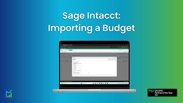 How to Import a Budget in Sage Intacct & Budget Import Template