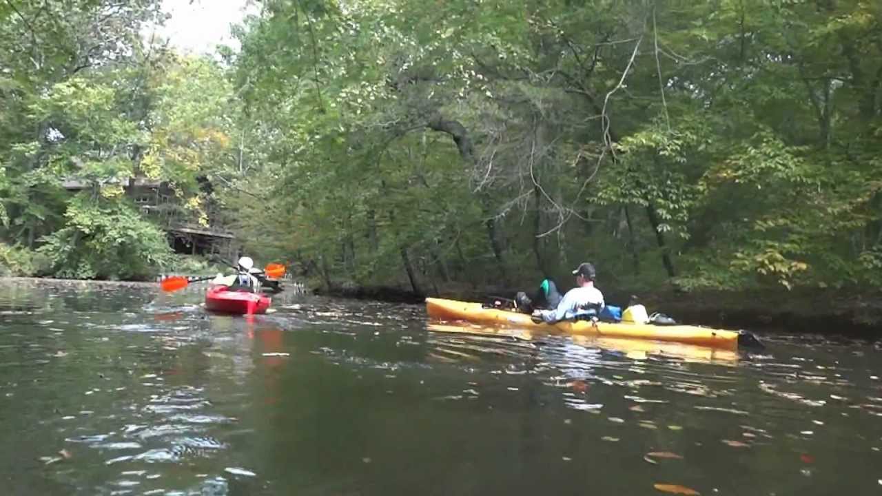 kayaking downstream on Medford Canoe Trail at Kirby's Mill YouTube