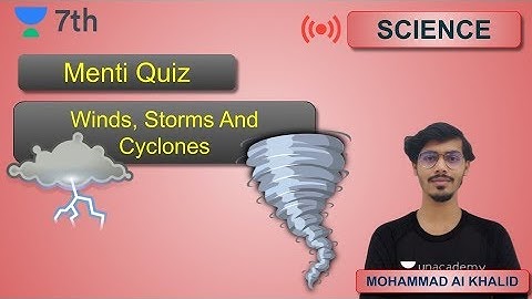Menti Quiz | Winds, Stroms And Cyclones  | Unacademy Class - 7 | Mohammad Al Khalid
