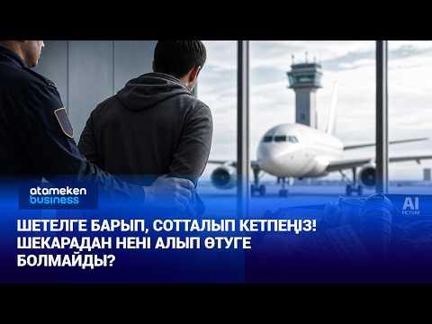 Шетелге барып, сотталып кетпеңіз! Шекарадан нені алып өтуге болмайды?