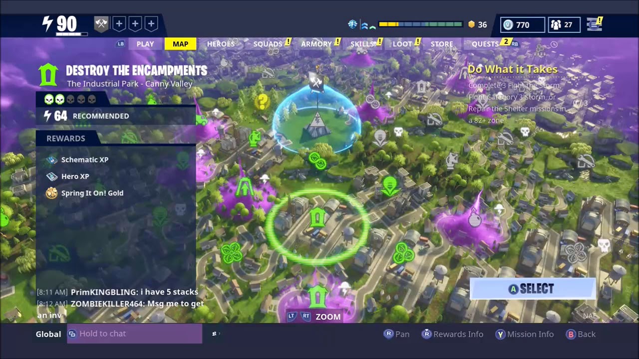 Timed Missions tracking in Fortnite StW - Free the V-Bucks