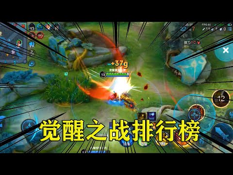 觉醒之战排行榜，秒天秒地的典韦才排第三，第一名几乎死不掉！