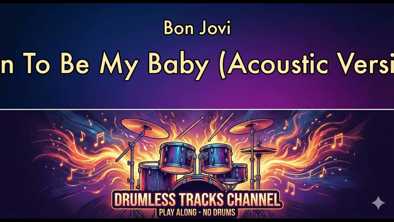 Bon Jovi - Born To Be My Baby (Acoustic Version) - Drumless