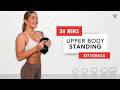 30 Min All Standing Upper Body Kettlebell Workout (Arms, Shoulders, Back & Abs) No Repeats