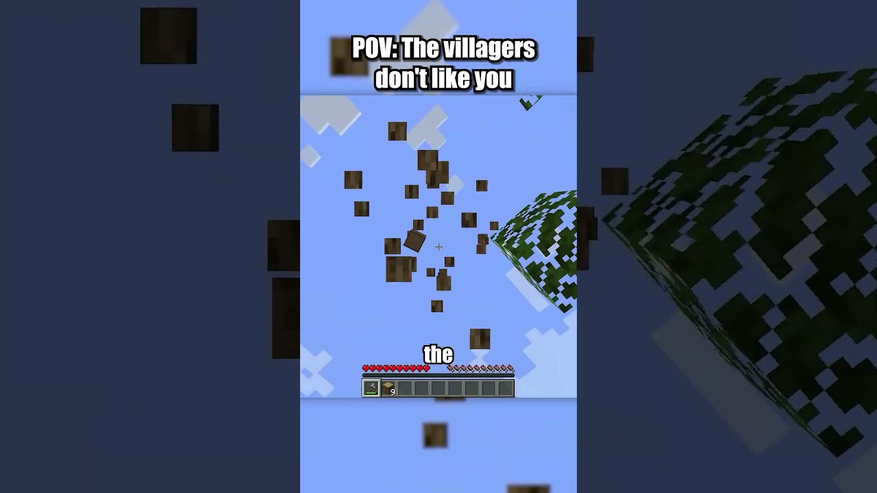 The Villagers Hate me... what did I even do?!? #minecraftmemes