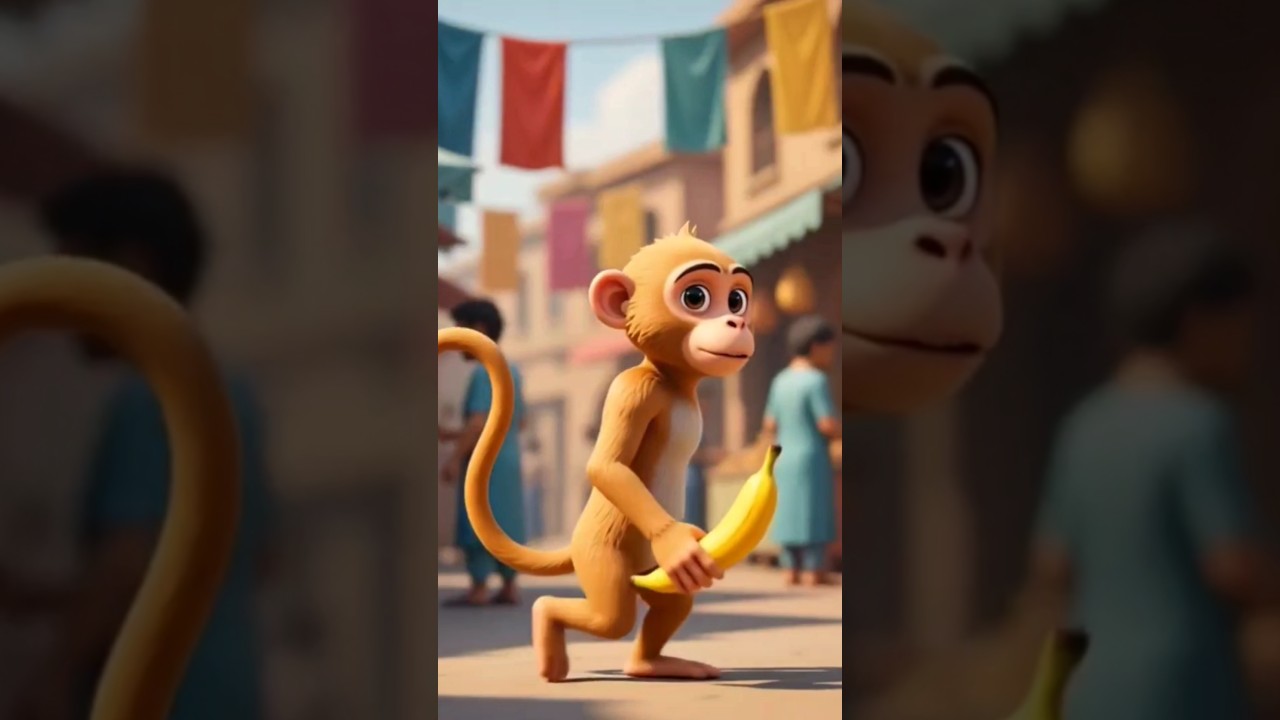 Monkey Papa – A Loving Father Story | 3D Cartoon Short Animation