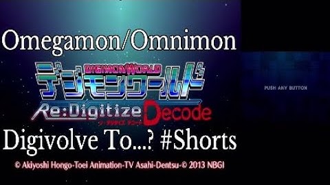Digimon World Re:Digitize Decode Omegamon/Omnimon Digivolve To...? #Shorts