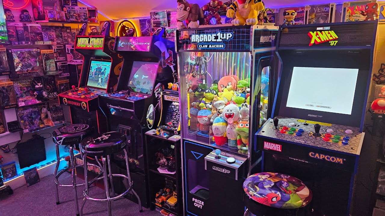 Arcade1up Attic Arcade tour 2025 4K 60fps  #retrogaming #arcade1up #gameroom #arcadegame