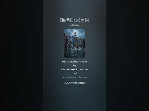 The Will to Say No video thumbnail