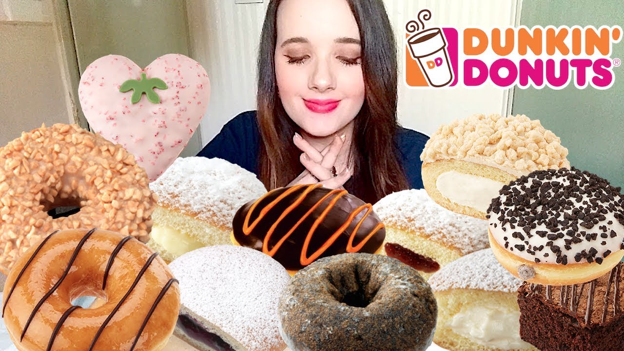 DONUTS ARE JUST... 💖 DUNKIN DONUTS MUKBANG 🍩 도너츠 먹방