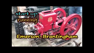 Emerson Brantingham hit and miss engine start up