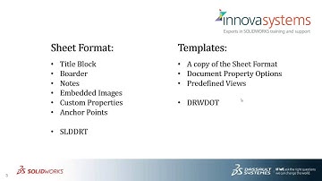SOLIDWORKS sheet format and drawing template differences explained