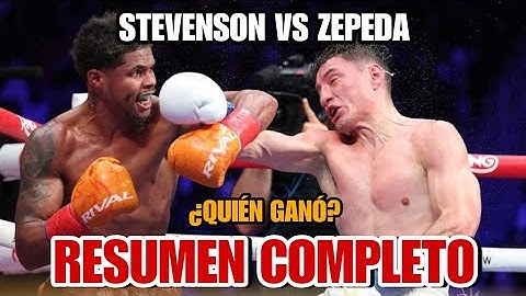 Summary of the William Zepeda vs. Shakur Stevenson fight, FULL FIGHT This is how Stevenson beat C...