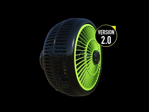 Вентилятор на прищепке GARDEN HIGHPRO PRO FAN 25CM-20W, видео 1