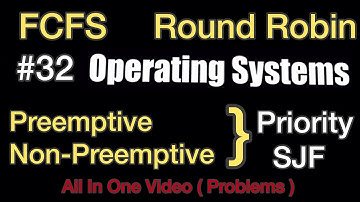 Operating System | #32 | FCFS , Round Robin, Priority And SJF ( Preemptive , Non-Preemptive )| Tamil